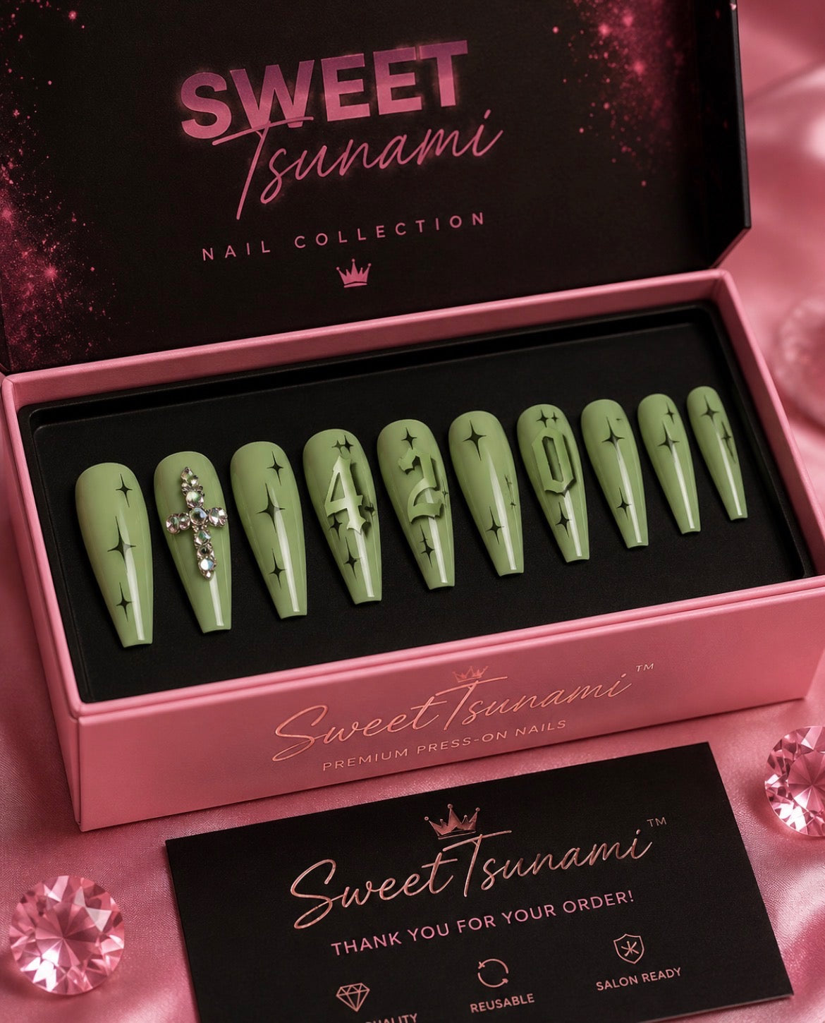 Sainted Smoke Press-On Nails